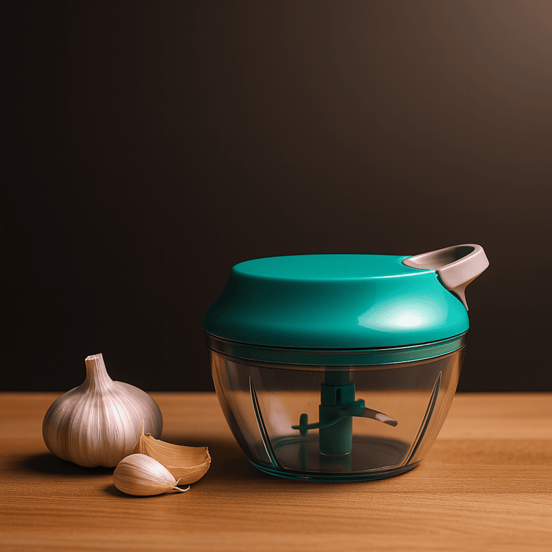 Mini Processador Manual Alimentos Triturador 3 Laminas